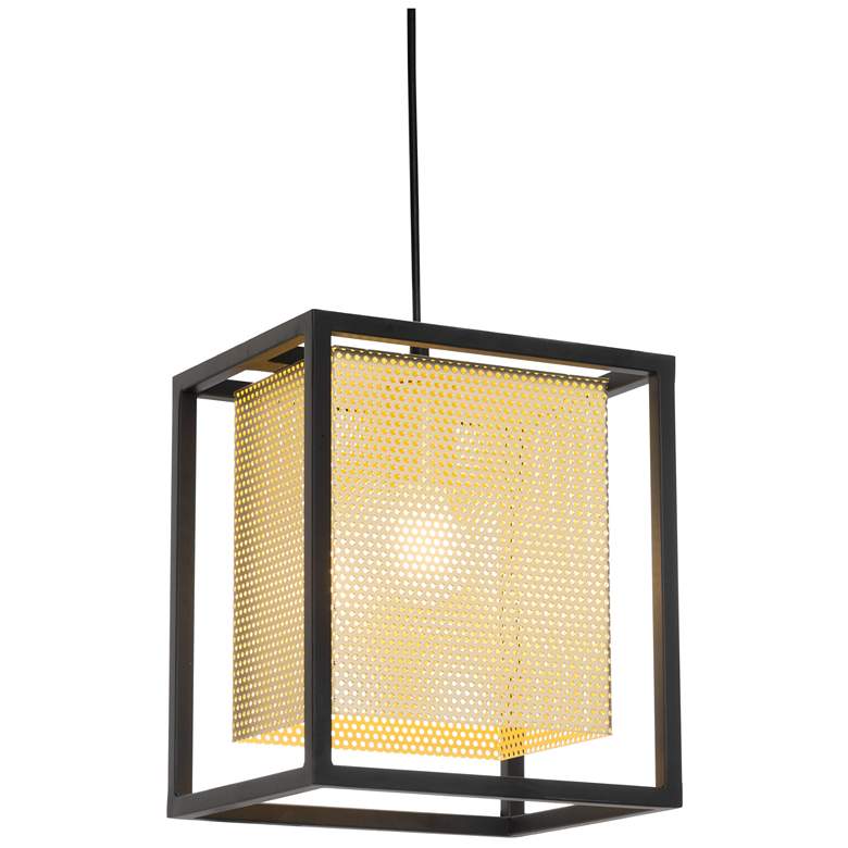 Image 1 Yves Ceiling Lamp Gold &#38; Black