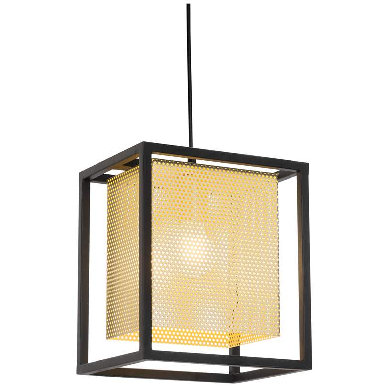 Image 1 Yves Ceiling Lamp Gold & Black
