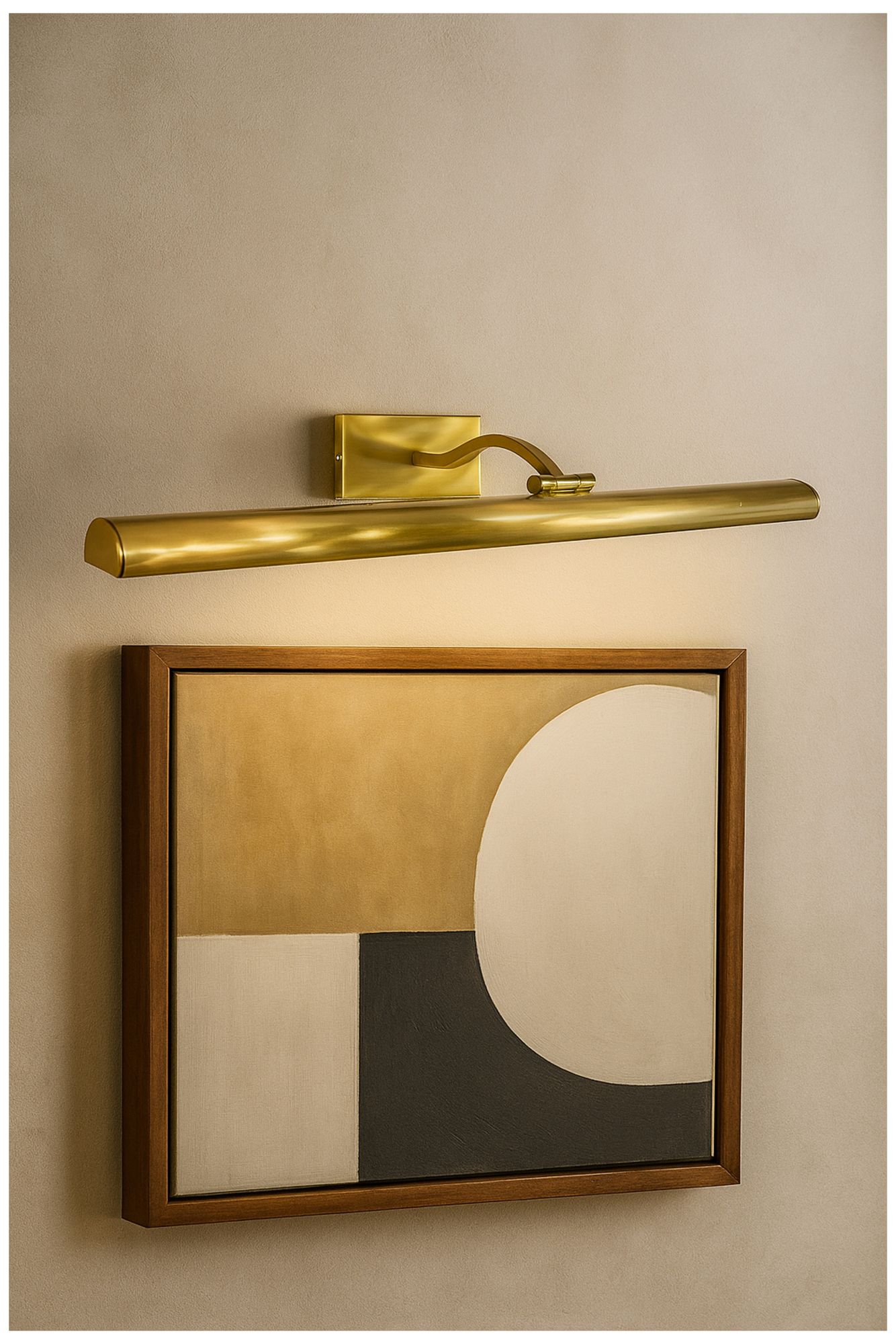 Yvonne 16" Wide Aged Brass, Frosted LED Picture Light