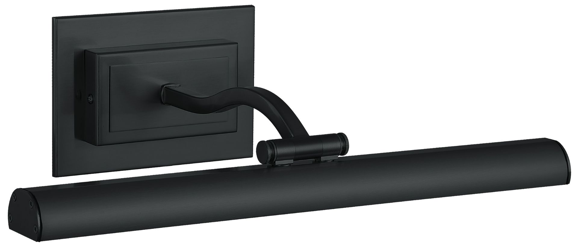 Image 3 Yvonne 16" Wide Matte Black, Frosted LED Picture Light more views