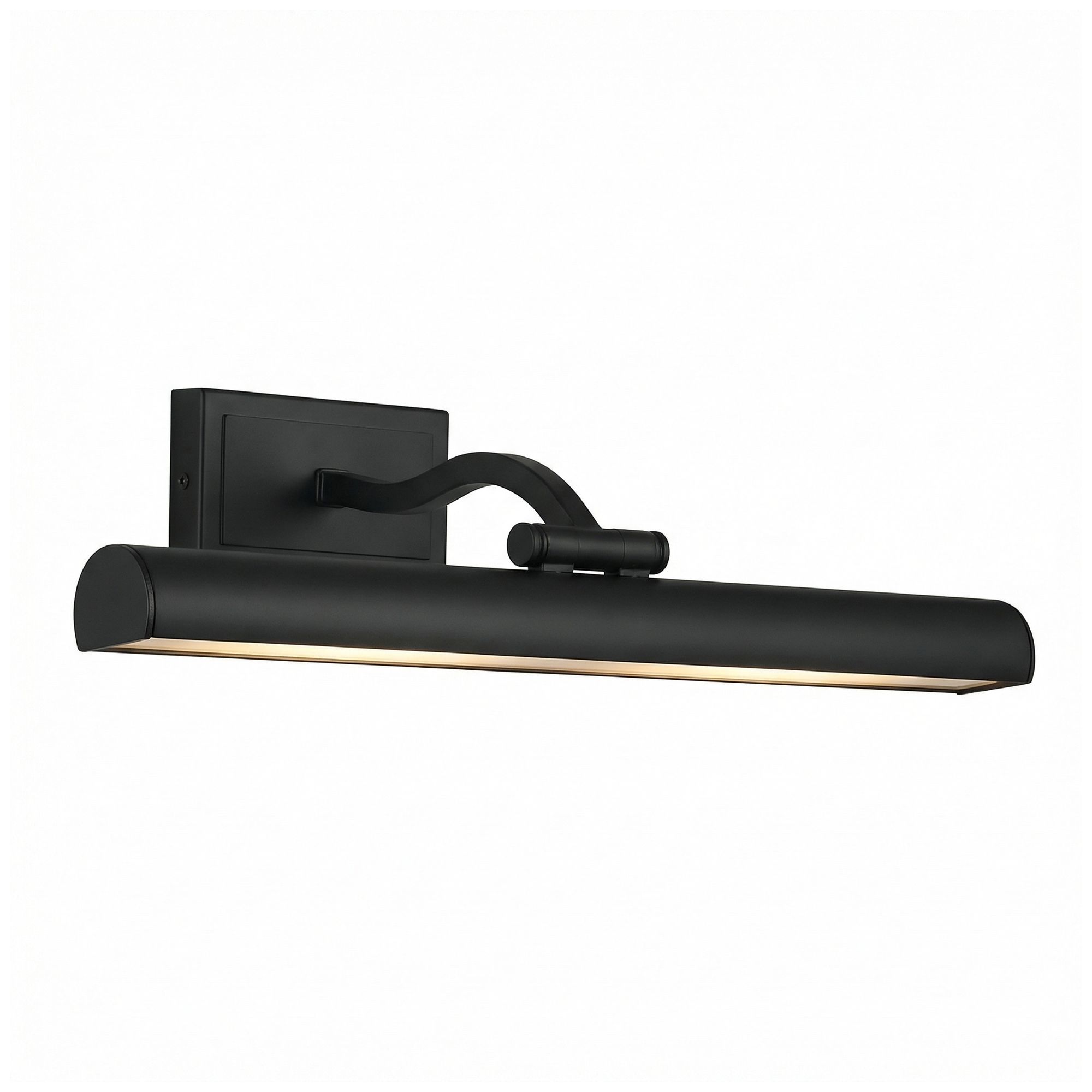 Image 5 Yvonne 16" Wide Matte Black, Frosted LED Picture Light more views