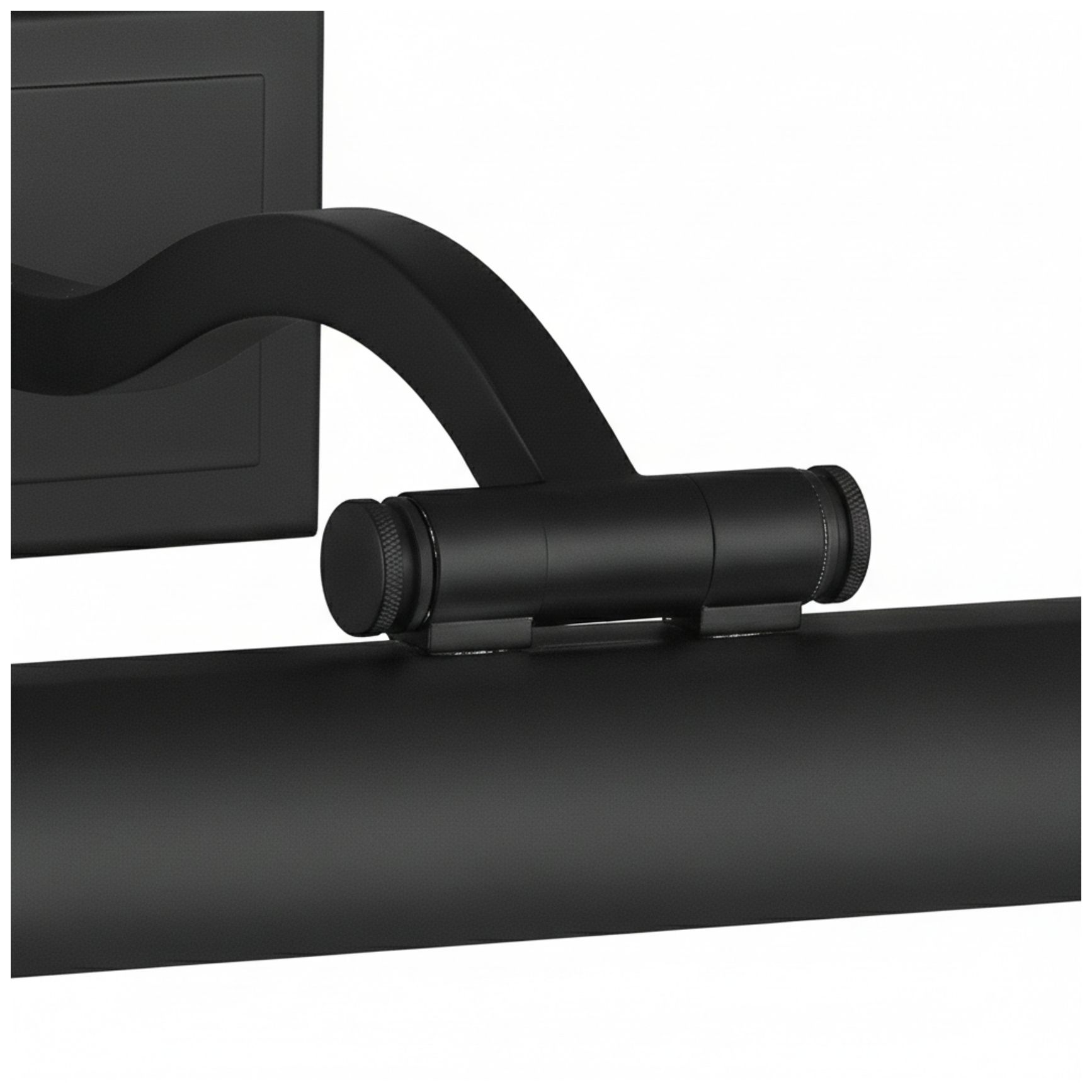 Image 6 Yvonne 16" Wide Matte Black, Frosted LED Picture Light more views