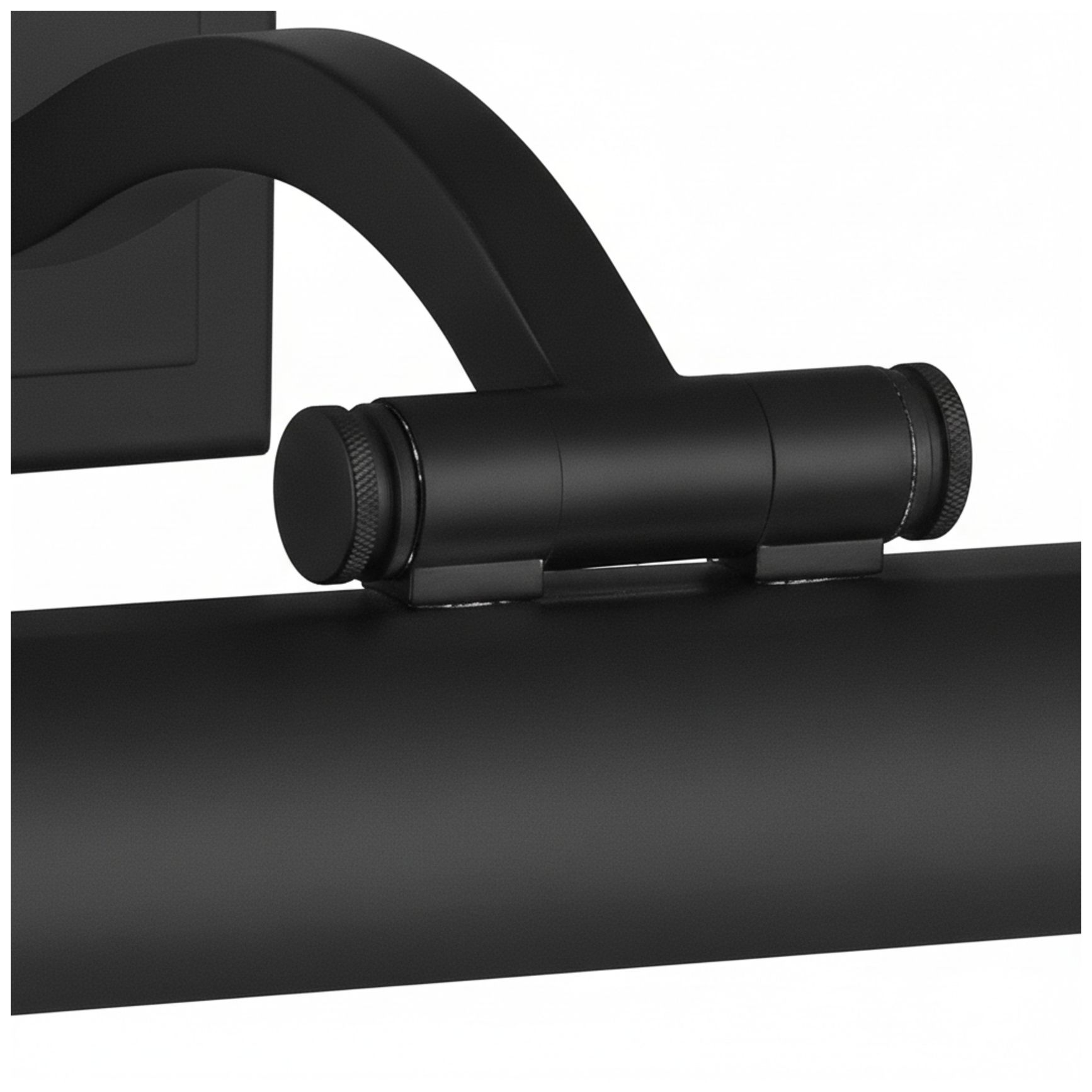 Image 7 Yvonne 16" Wide Matte Black, Frosted LED Picture Light more views