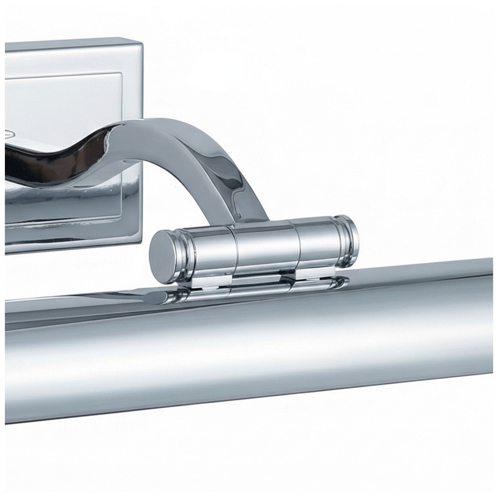 Image 7 Yvonne 16" Wide Satin Chrome, Frosted LED Picture Light more views
