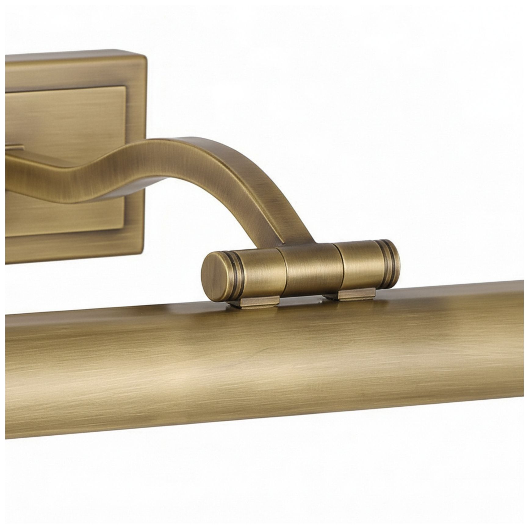 Image 5 Yvonne 24" Wide Aged Brass, Frosted LED Picture Light more views