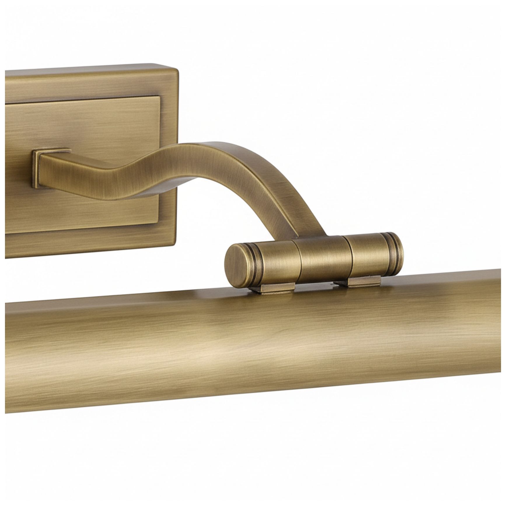 Image 6 Yvonne 24" Wide Aged Brass, Frosted LED Picture Light more views