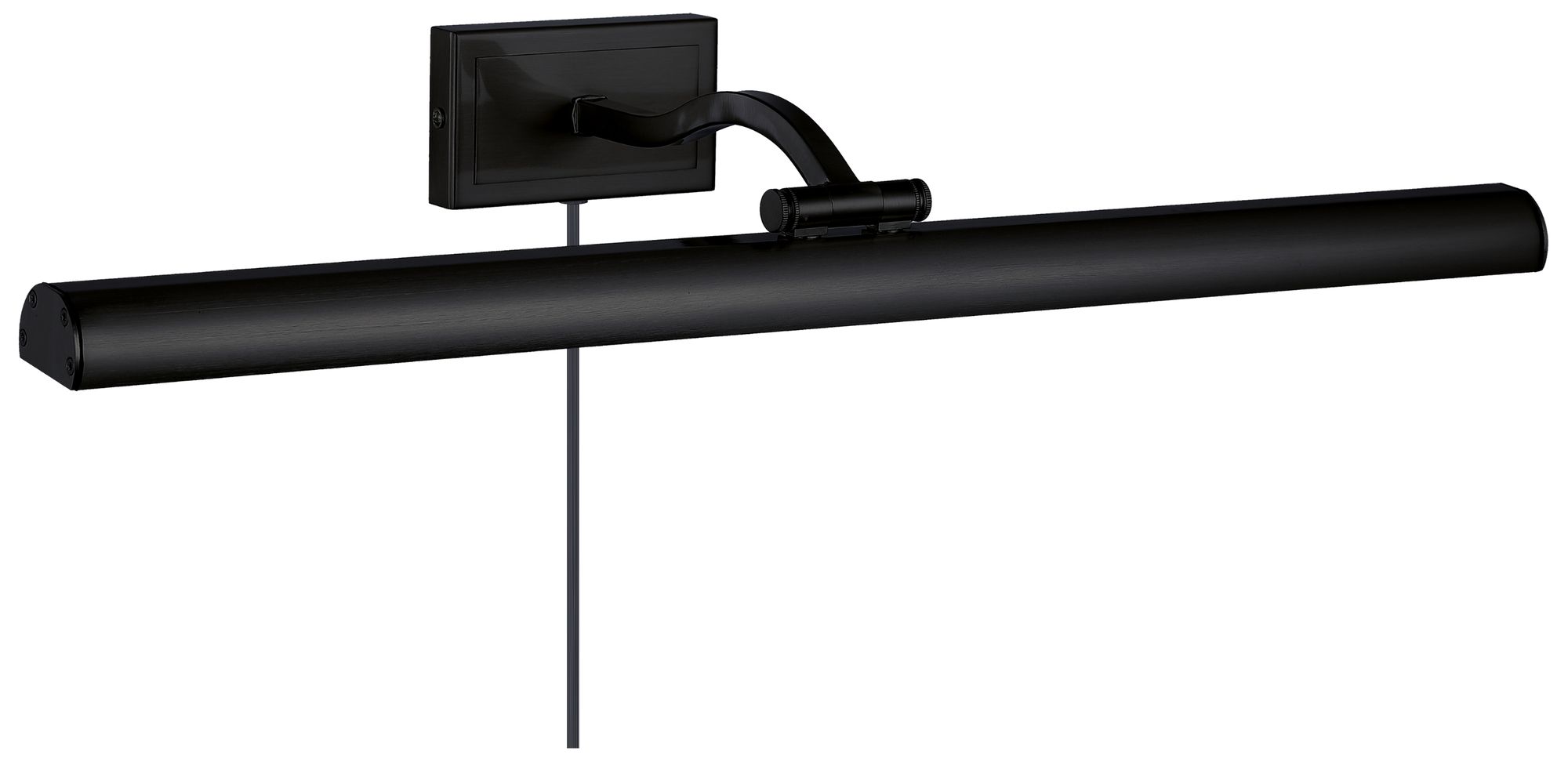 Image 4 Yvonne 24" Wide Matte Black, Frosted LED Picture Light more views