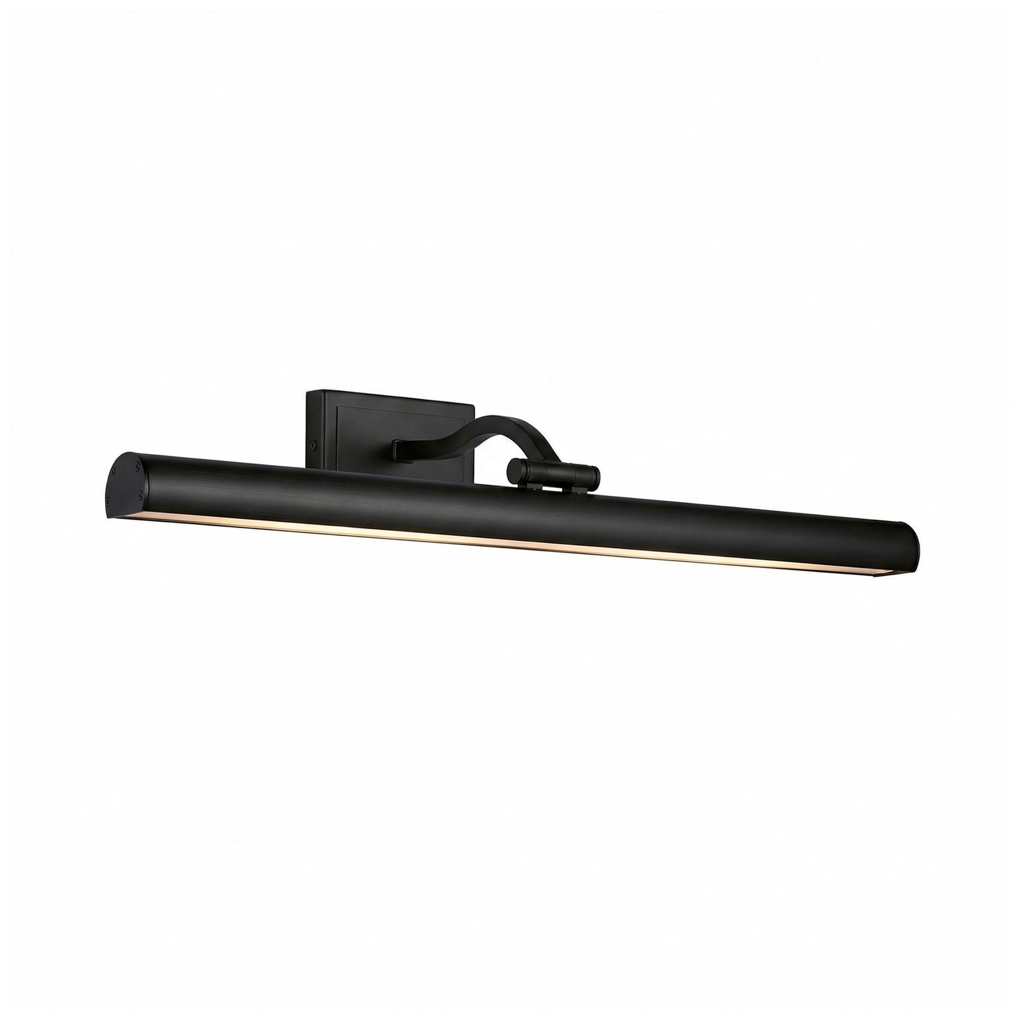 Image 5 Yvonne 24" Wide Matte Black, Frosted LED Picture Light more views