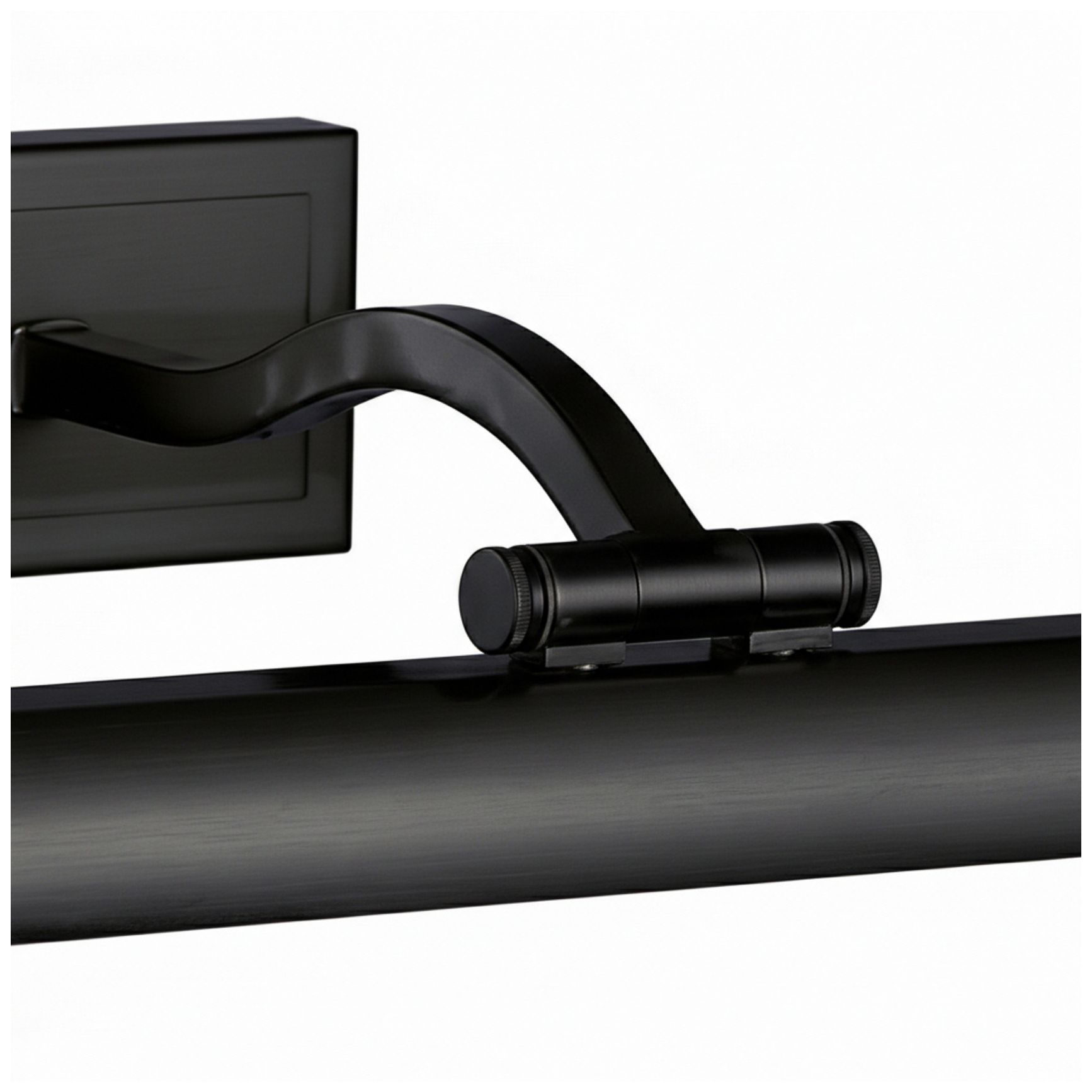 Image 6 Yvonne 24" Wide Matte Black, Frosted LED Picture Light more views