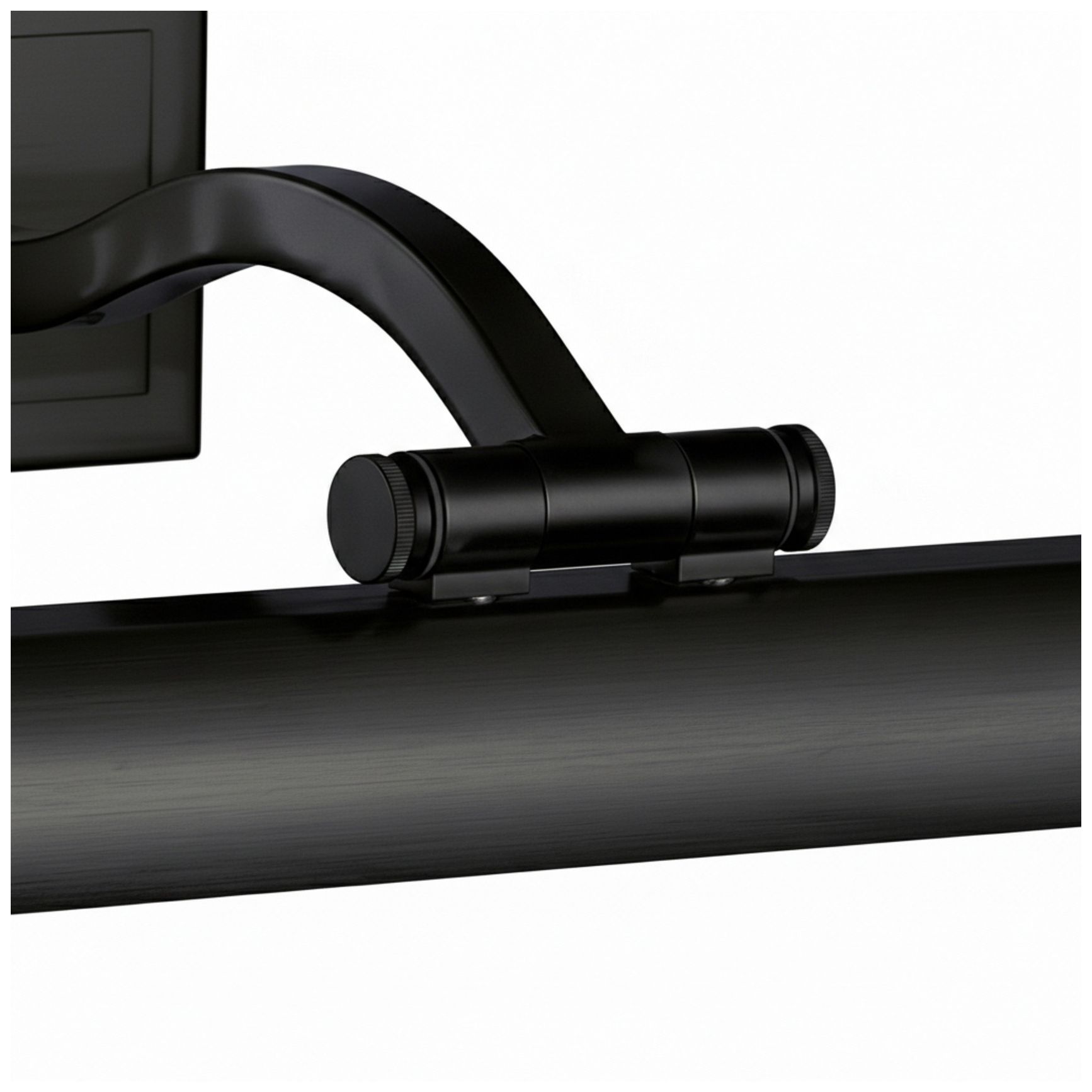 Image 7 Yvonne 24" Wide Matte Black, Frosted LED Picture Light more views