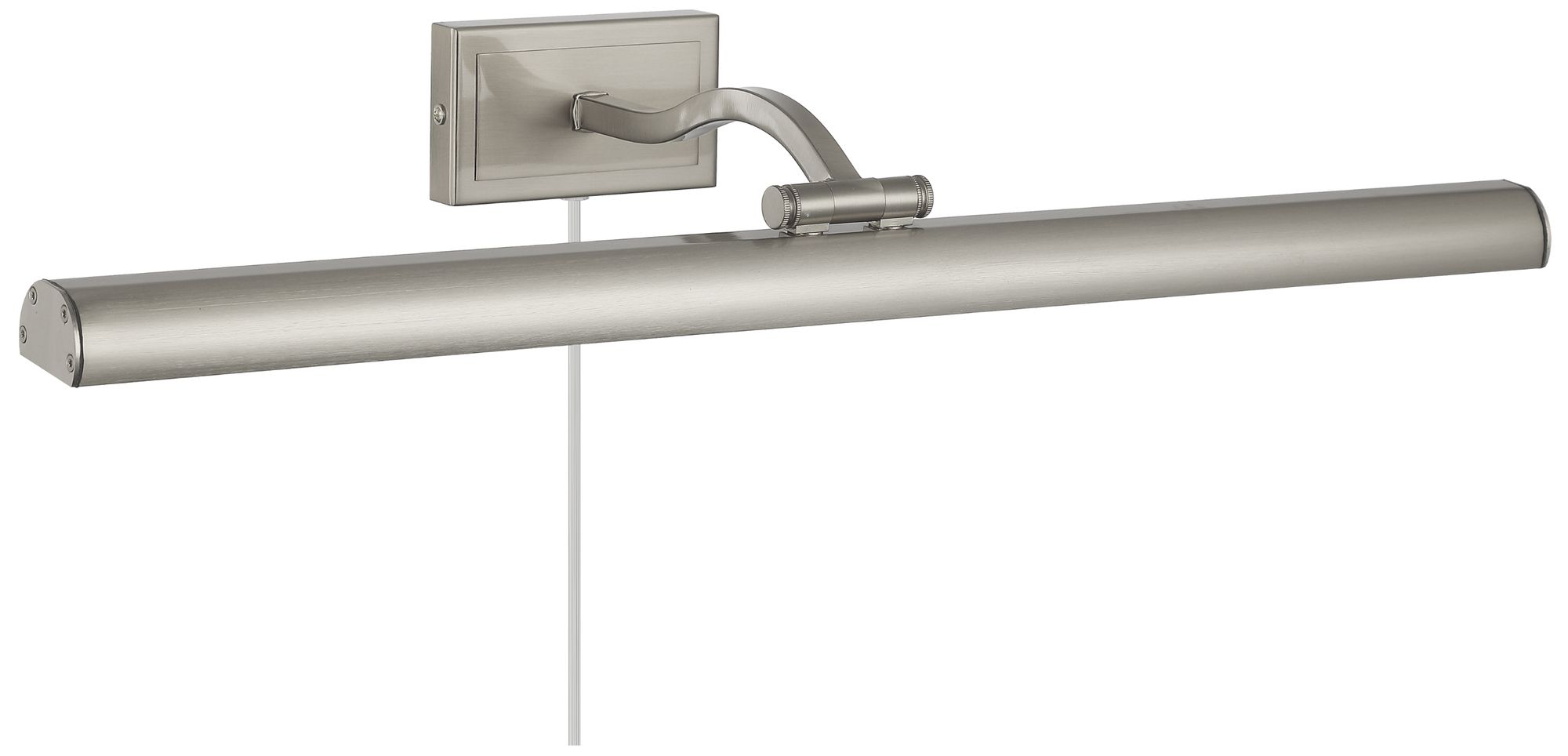 Image 4 Yvonne 24" Wide Satin Chrome, Frosted LED Picture Light more views