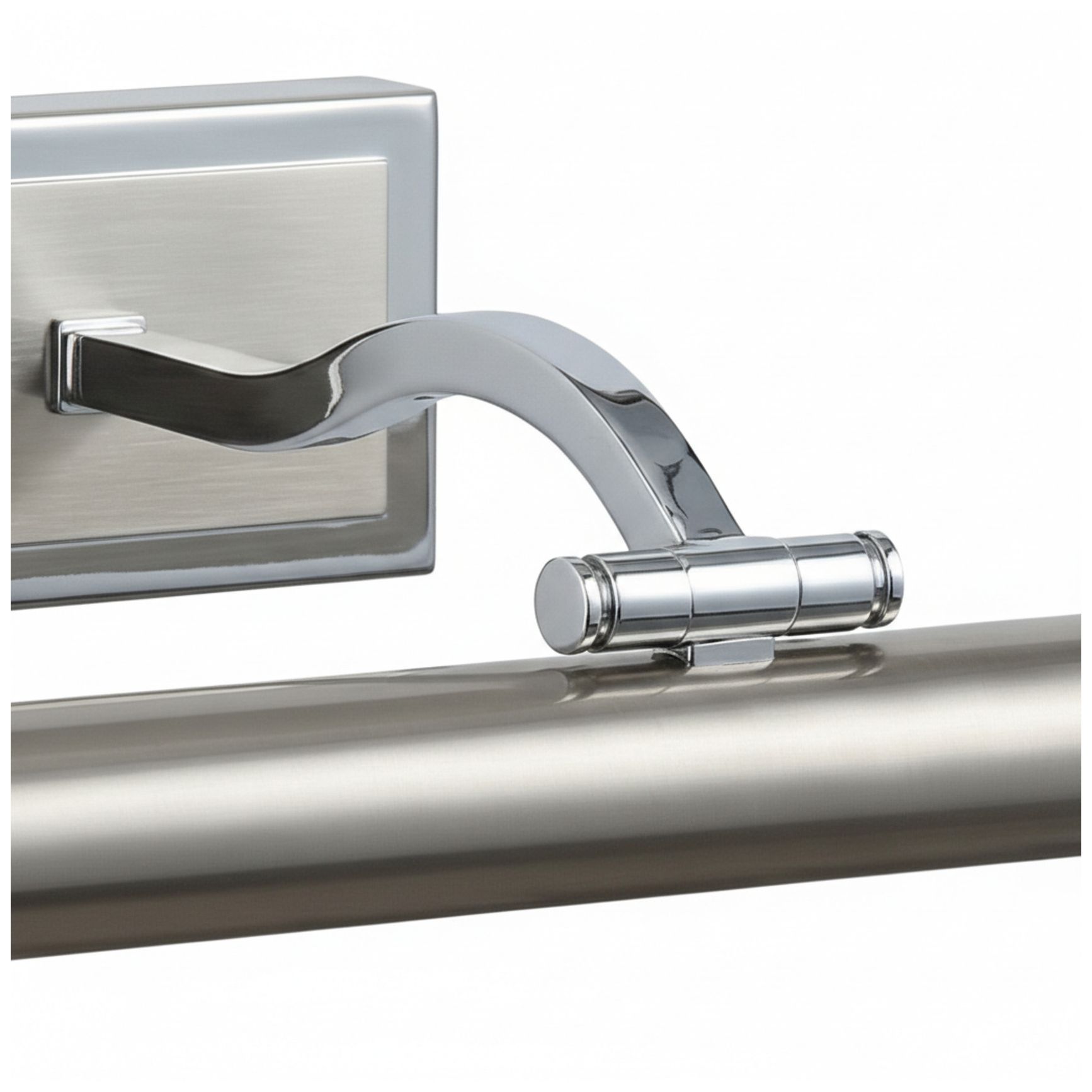 Image 5 Yvonne 24" Wide Satin Chrome, Frosted LED Picture Light more views