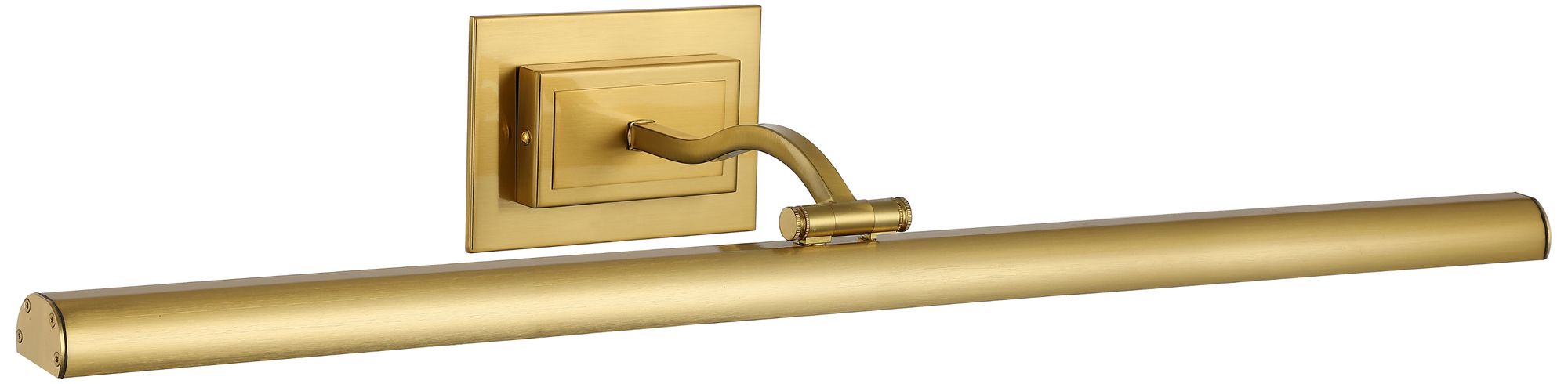Image 3 Yvonne 32" Wide Aged Brass, Frosted LED Picture Light more views