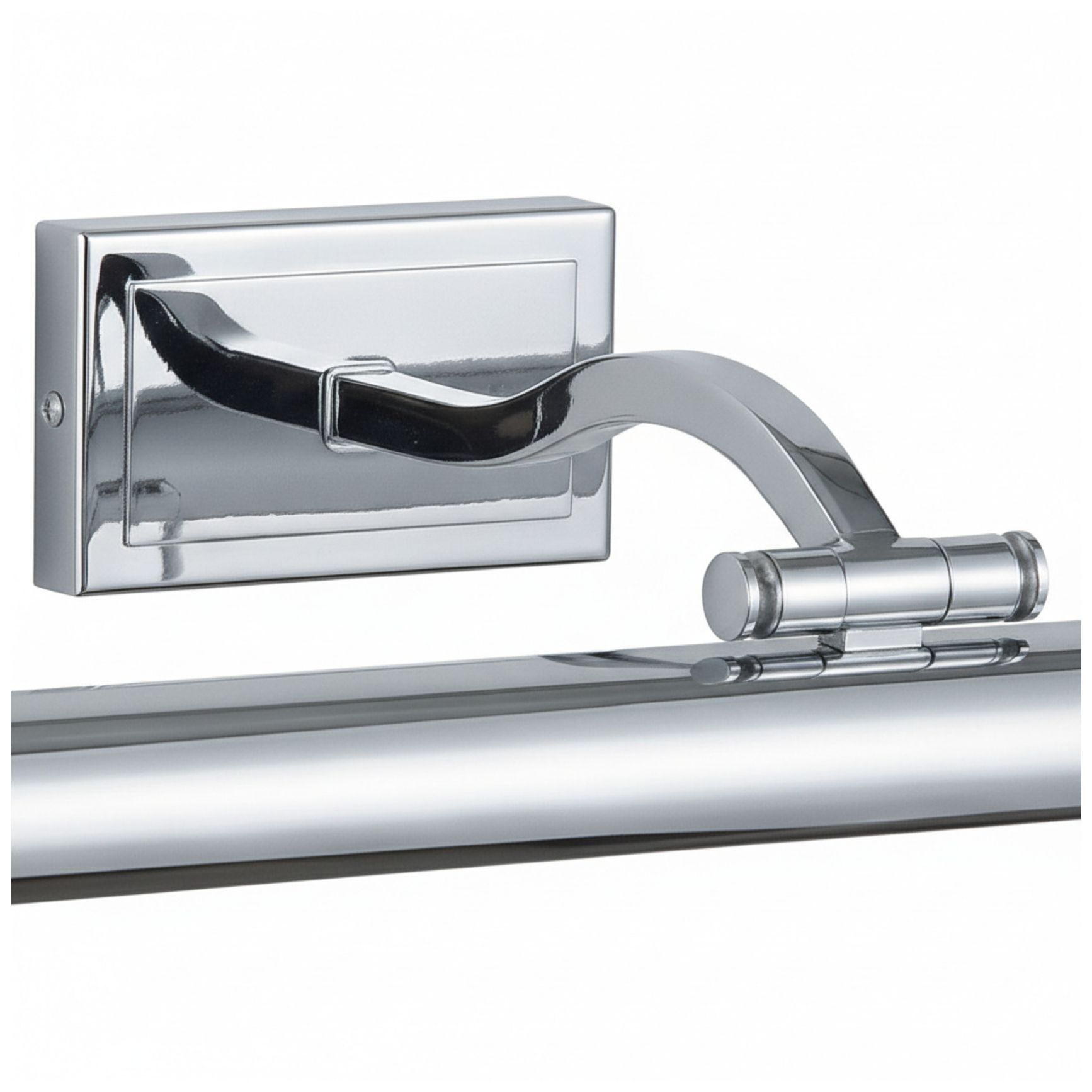 Image 5 Yvonne 32" Wide Satin Chrome, Frosted LED Picture Light more views