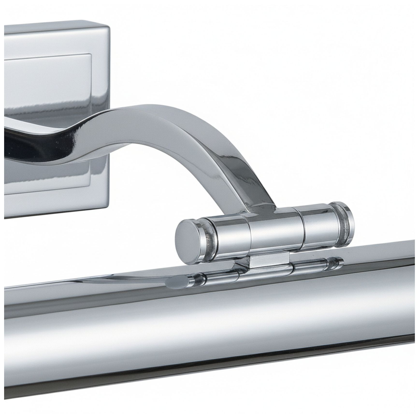 Image 6 Yvonne 32" Wide Satin Chrome, Frosted LED Picture Light more views