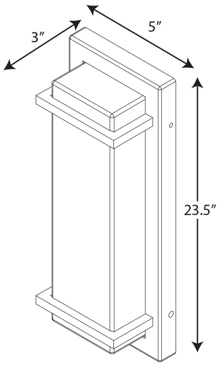Image 4 Z-1080 LED Collection Two-Light Large LED Outdoor Sconce more views
