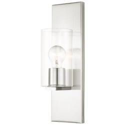 Z&#252;rich 1 Light Brushed Nickel Wall Sconce