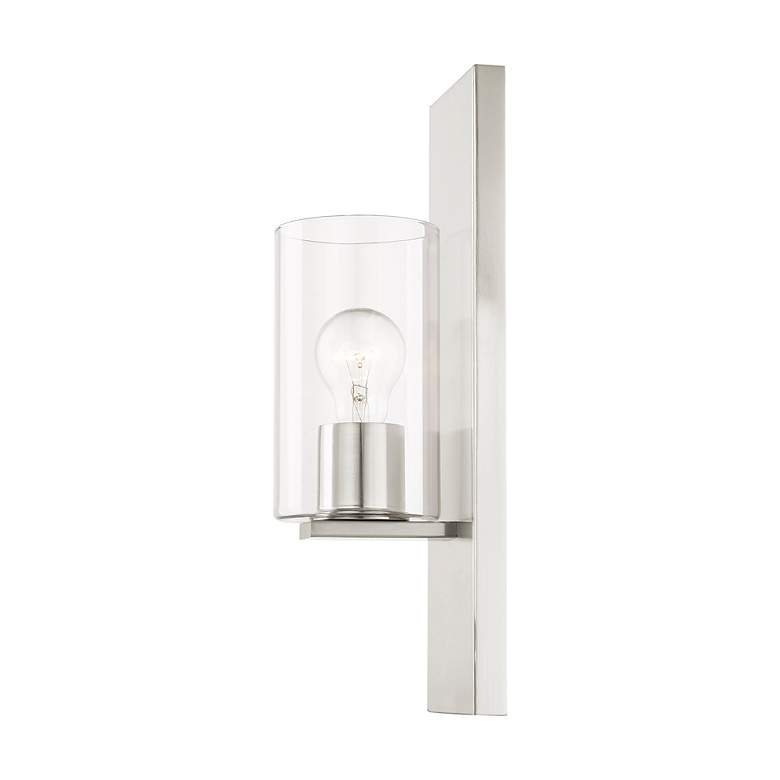 Image 6 Zürich 1 Light Brushed Nickel Wall Sconce more views
