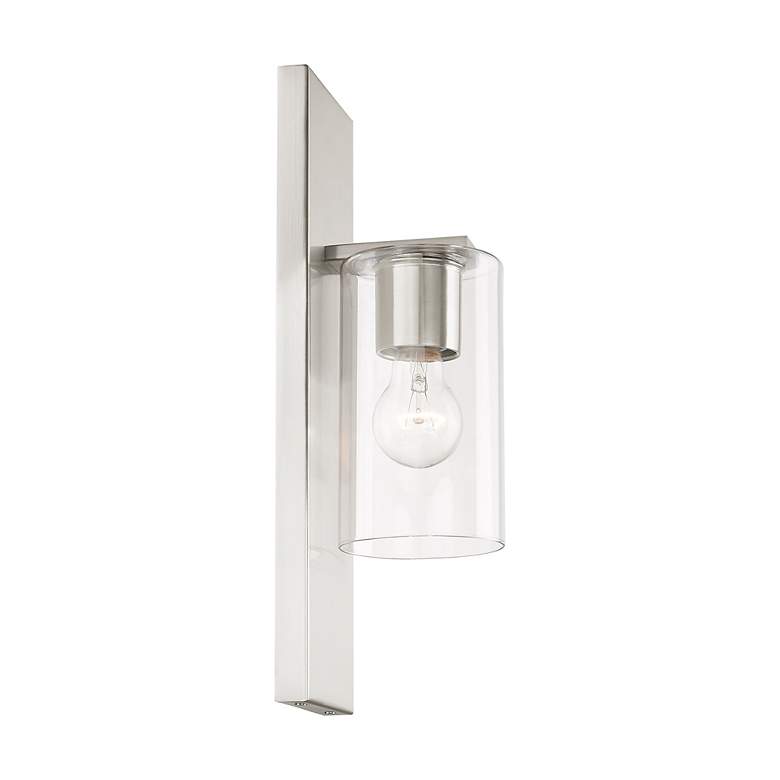Image 7 Zürich 1 Light Brushed Nickel Wall Sconce more views