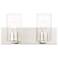 Zürich 2 Light Brushed Nickel Bath Vanity