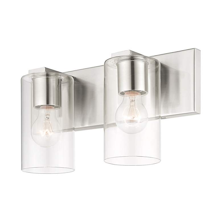 Image 7 Zürich 2 Light Brushed Nickel Bath Vanity more views