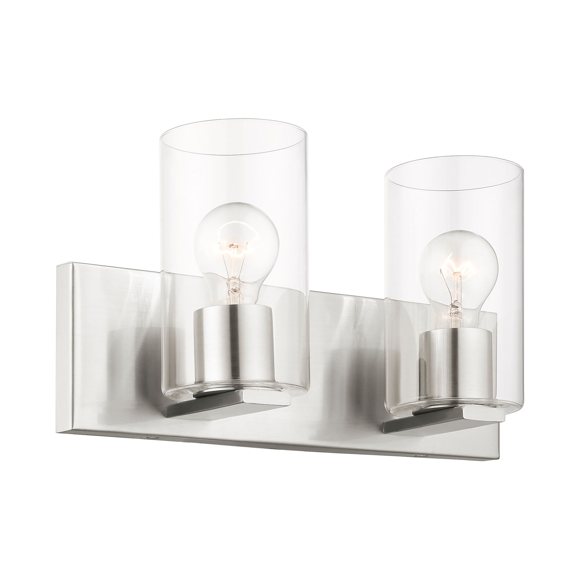 Zürich 2 Light Brushed Nickel Bath Vanity