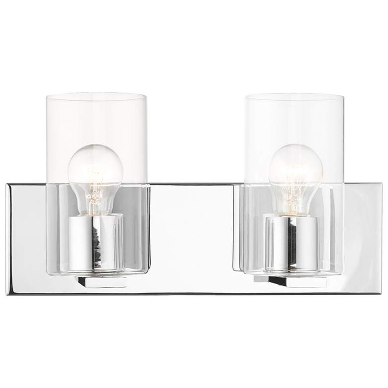 Image 1 Zürich 2 Light Polished Chrome Bath Vanity