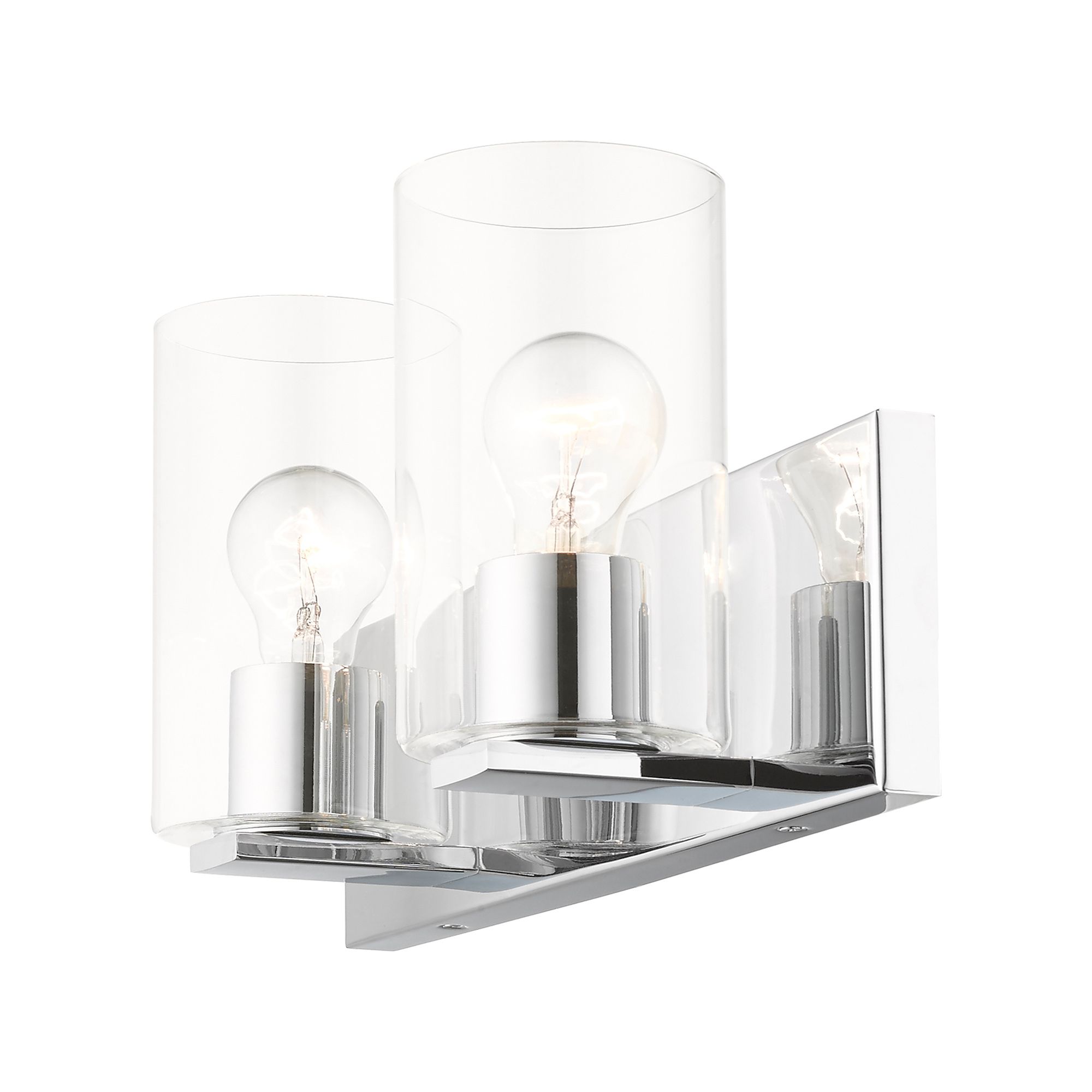 Zürich 2 Light Polished Chrome Bath Vanity