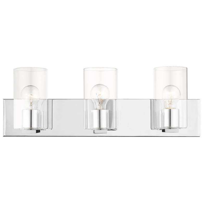 Image 1 Zürich 3 Light Polished Chrome Bath Vanity