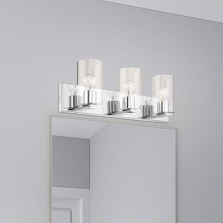 Image 1 Zürich 3 Light Polished Chrome Bath Vanity