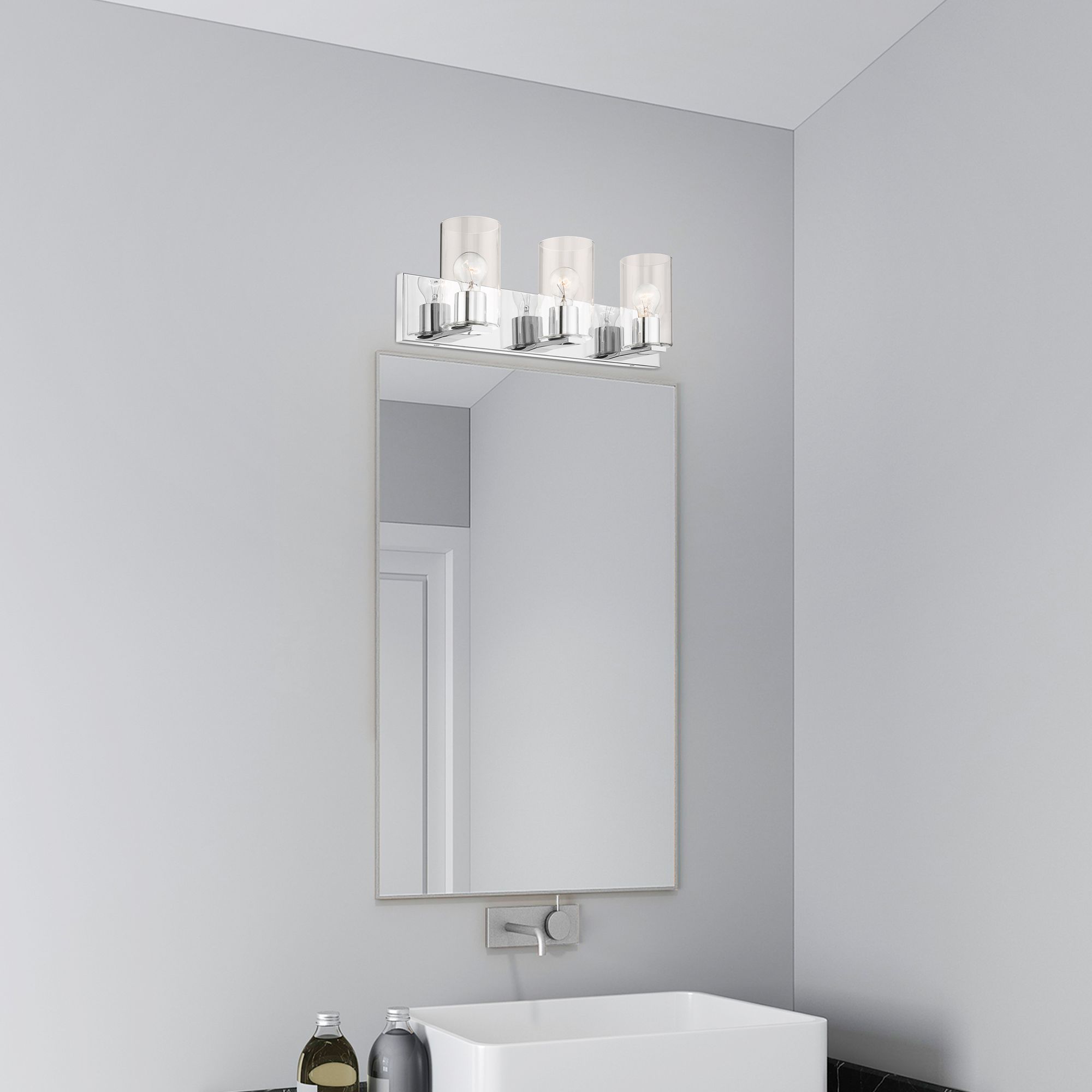 Zürich 3 Light Polished Chrome Bath Vanity