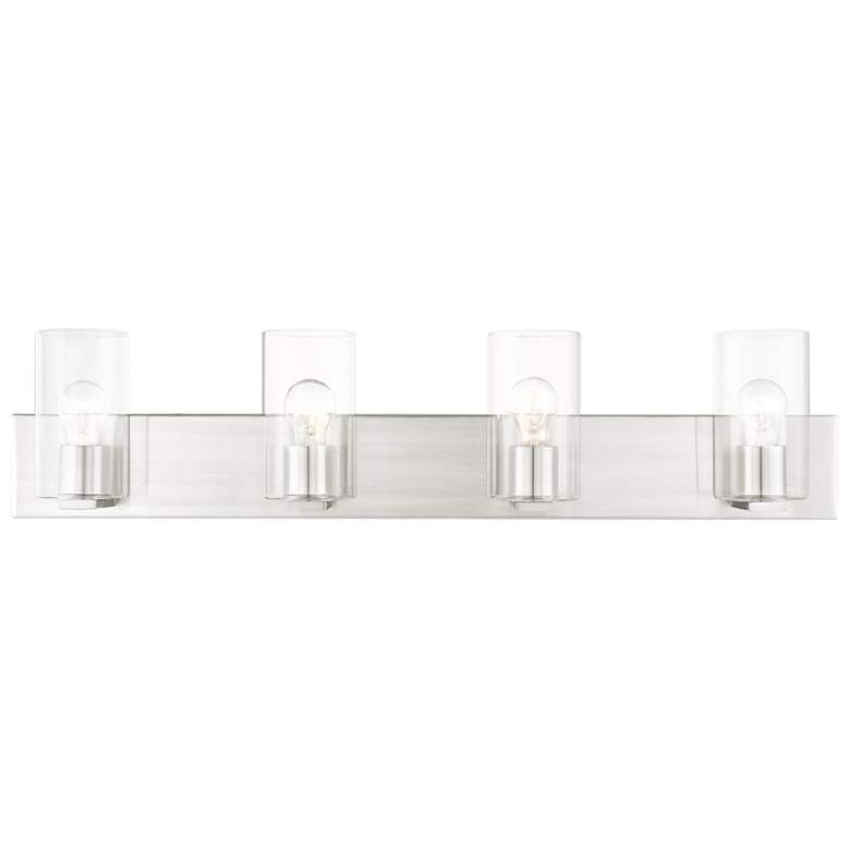 Image 1 Zürich 4 Light Brushed Nickel Bath Vanity