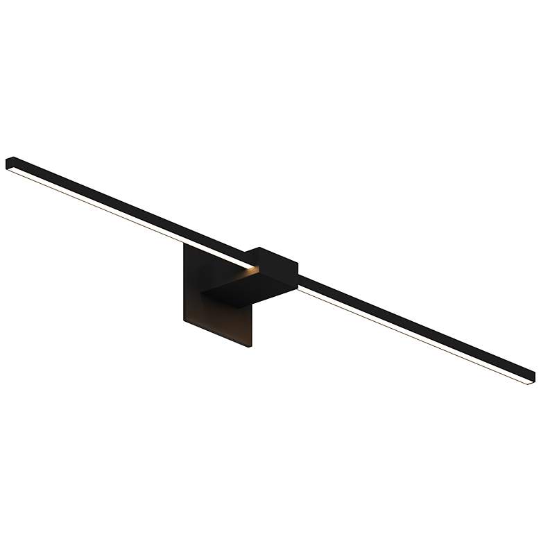 Image 1 Z-Bar 36" Wide Matte Black LED Wall Sconce/Bath Light