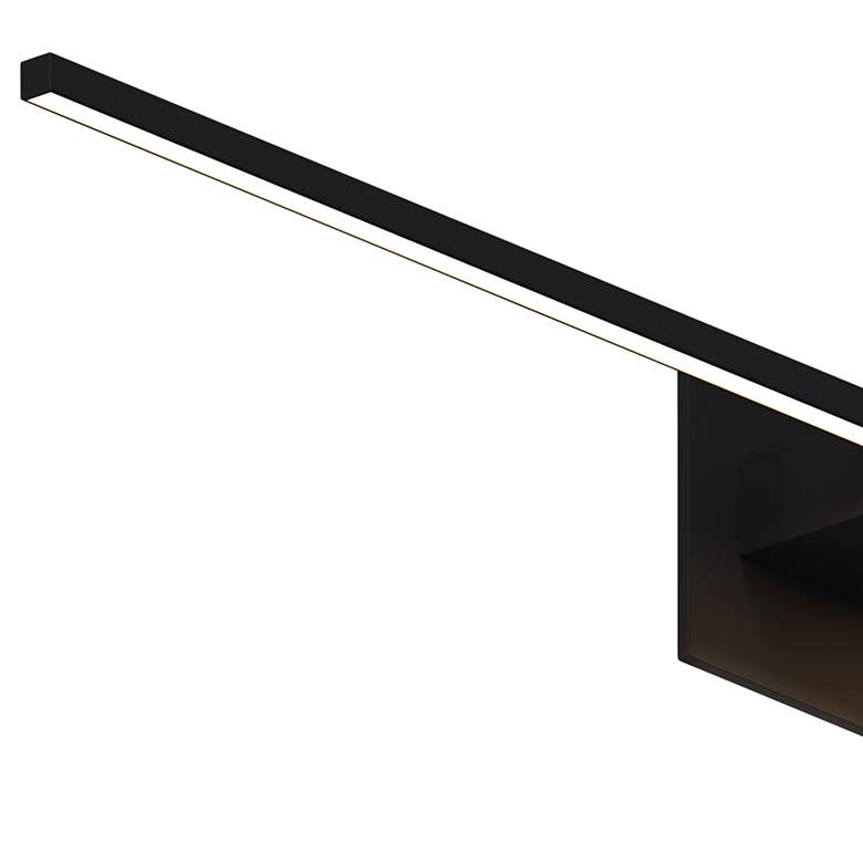 Image 2 Z-Bar 36 inch Wide Matte Black LED Wall Sconce/Bath Light more views
