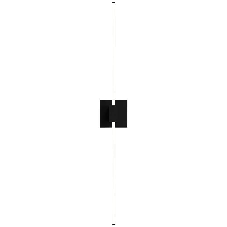 Image 4 Z-Bar 36" Wide Matte Black LED Wall Sconce/Bath Light more views