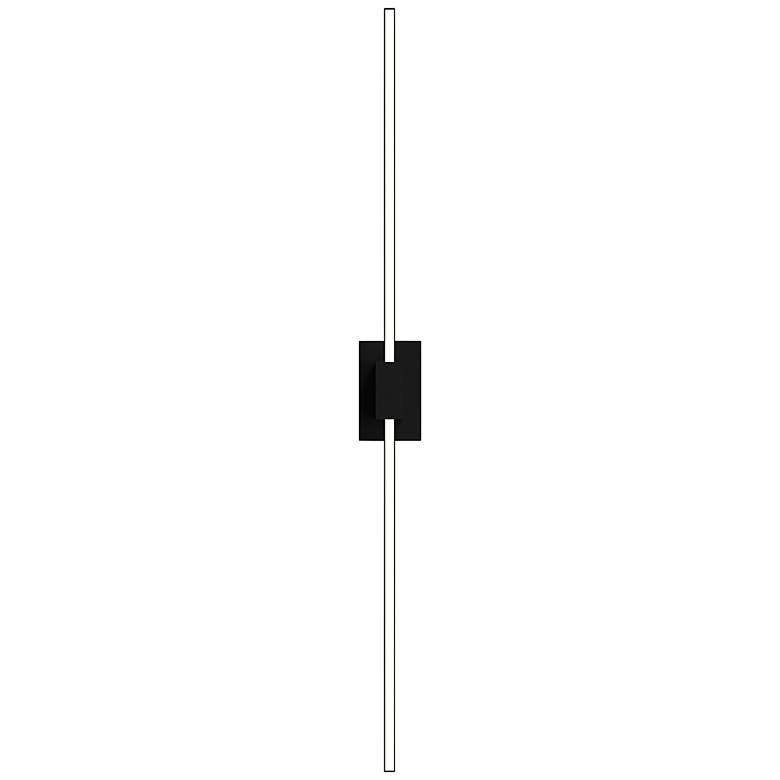 Image 5 Z-Bar 36" Wide Matte Black LED Wall Sconce/Bath Light more views
