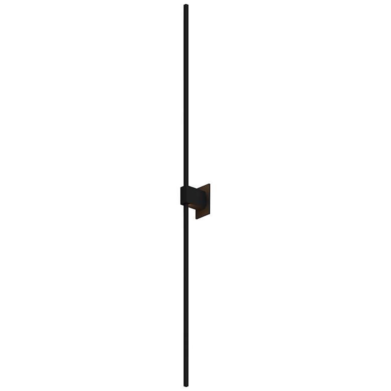 Image 2 Z-Bar 60" Wide Matte Black LED Wall Sconce/Bath Light more views