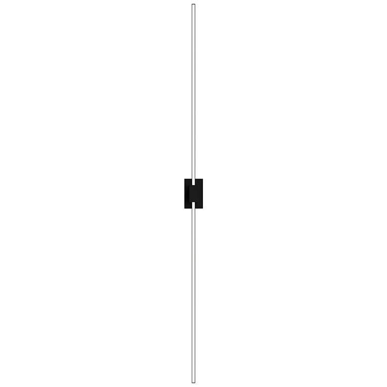 Image 3 Z-Bar 60" Wide Matte Black LED Wall Sconce/Bath Light more views