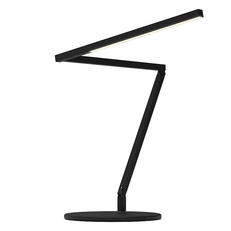 Image 1 Z-Bar Black Metal LED Modern Swing Arm Desk Lamp with USB Port