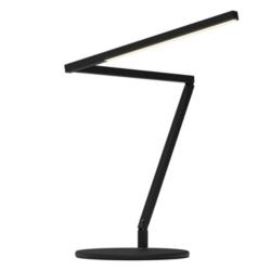 Z-Bar Black Metal LED Modern Swing Arm Desk Lamp with USB Port
