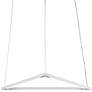 Z-Bar Triangle 18 1/2" Wide Matte White LED Pendant Light