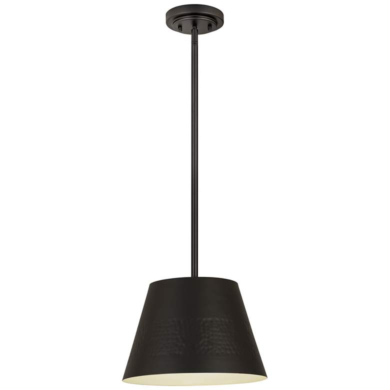 Image 1 Z-Lite 1 Light Chandelier in Matte Black Finish
