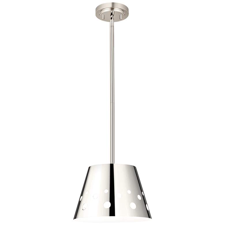 Image 1 Z-Lite 1 Light Chandelier in Polished Nickel Finish