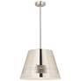 Z-Lite 1 Light Chandelier in Polished Nickel Finish