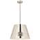 Z-Lite 1 Light Chandelier in Polished Nickel Finish