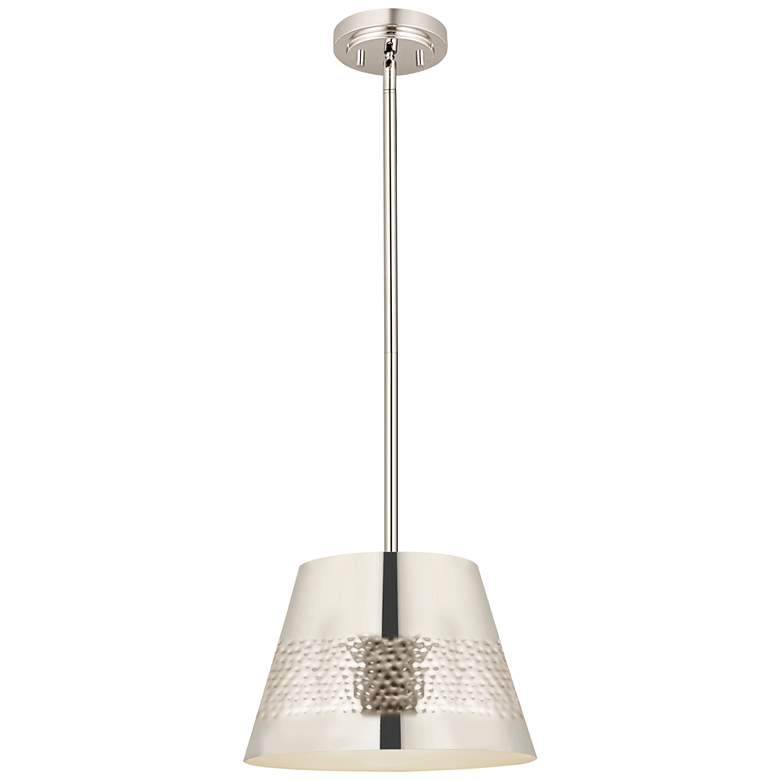Image 1 Z-Lite 1 Light Chandelier in Polished Nickel Finish