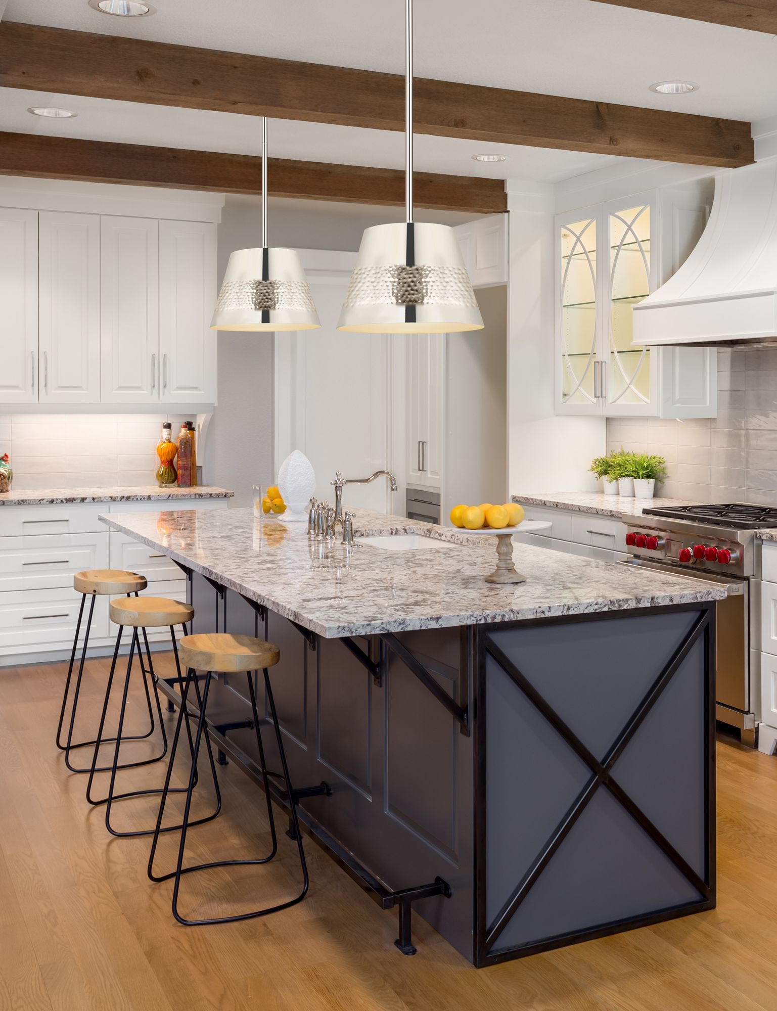 Image 2 Z-Lite 1 Light Chandelier in Polished Nickel Finish more views