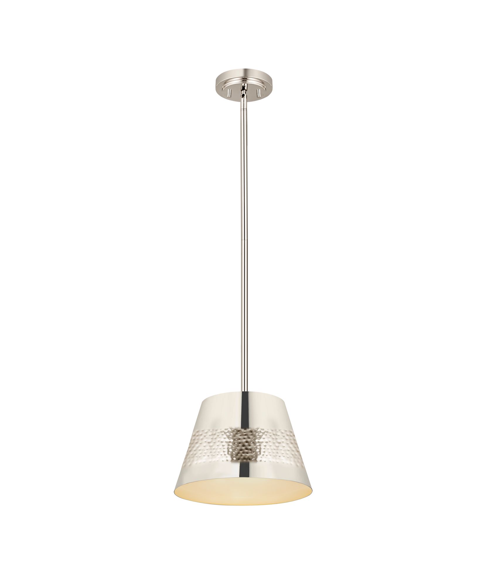 Image 5 Z-Lite 1 Light Chandelier in Polished Nickel Finish more views