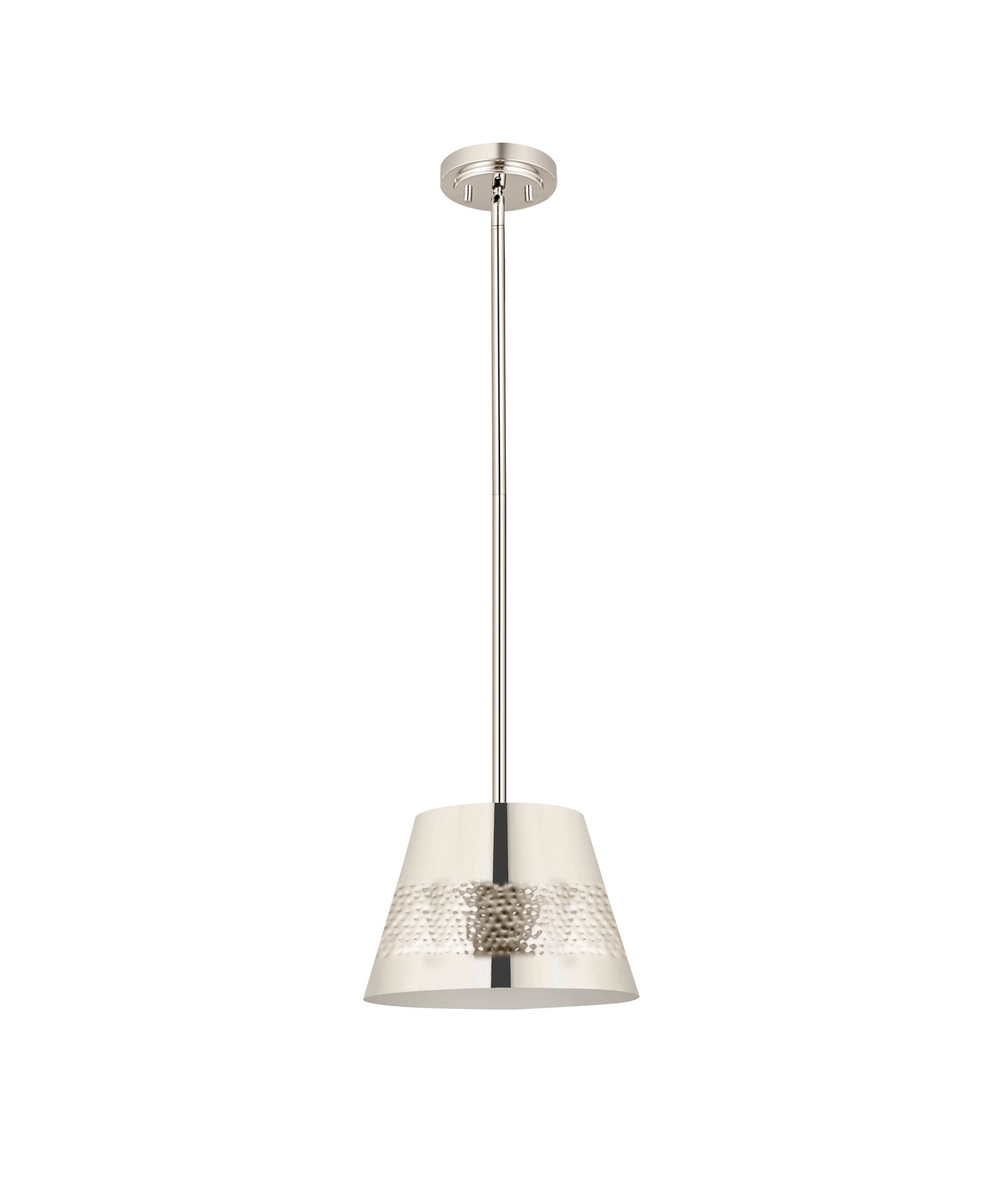 Image 7 Z-Lite 1 Light Chandelier in Polished Nickel Finish more views