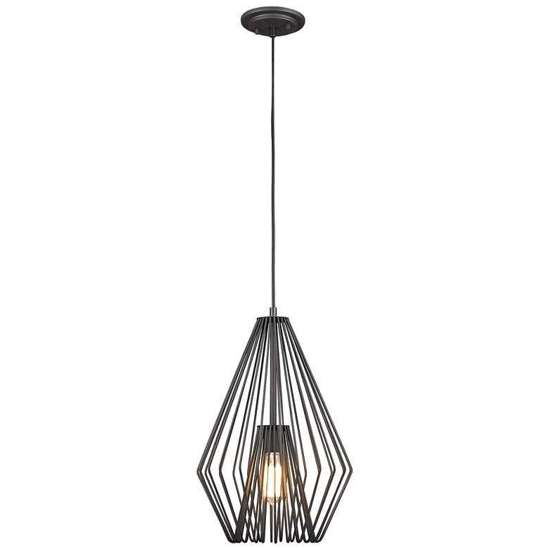 Image 1 Z-Lite 1 Light Mini Pendant in Bronze Finish